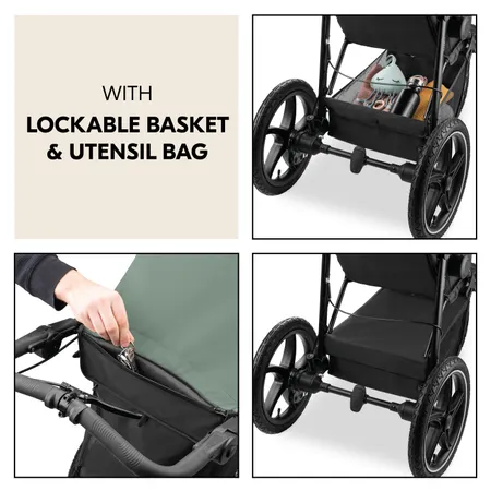 With lockable basket