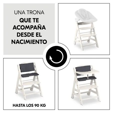 Trona ergonómica que crece con el niño