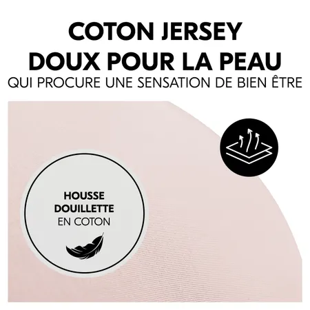 Housse en coton respirante et douce