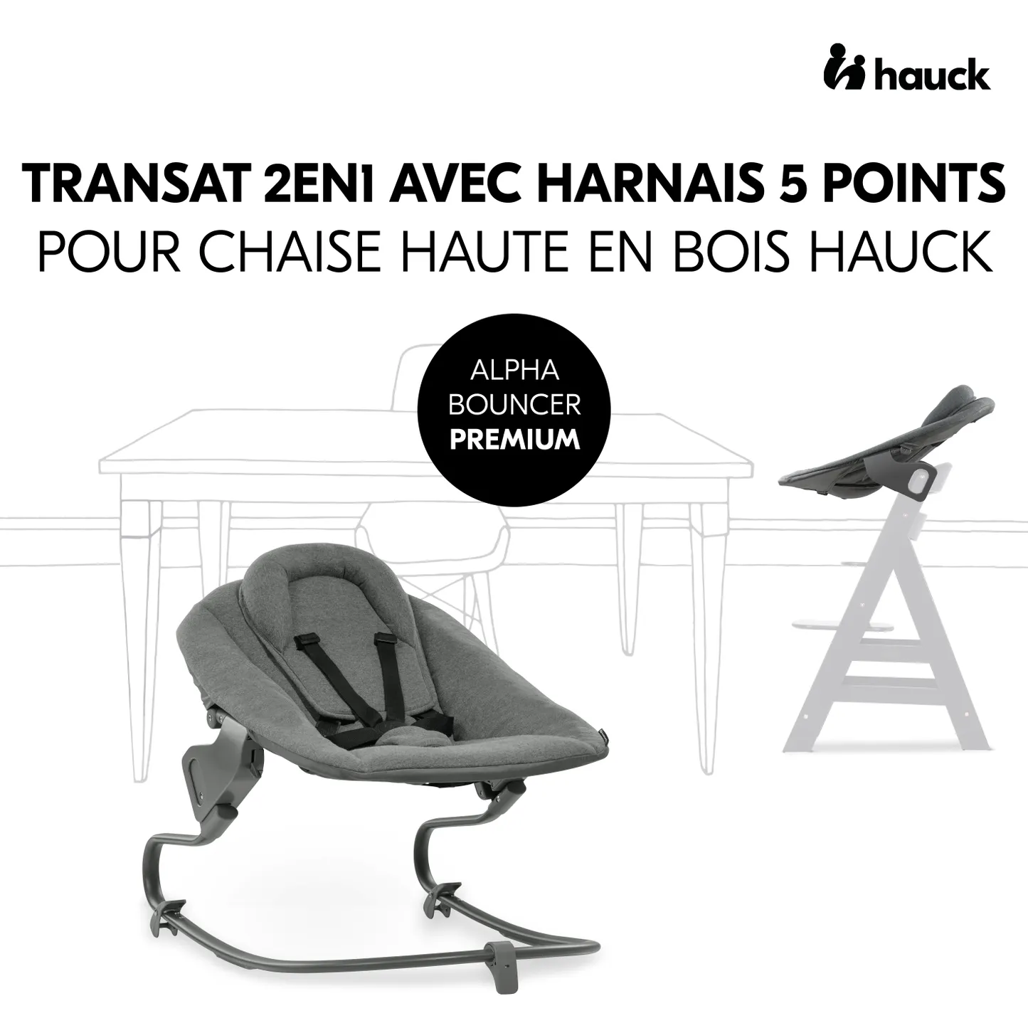 Alpha Bouncer Premium with 5-point harness