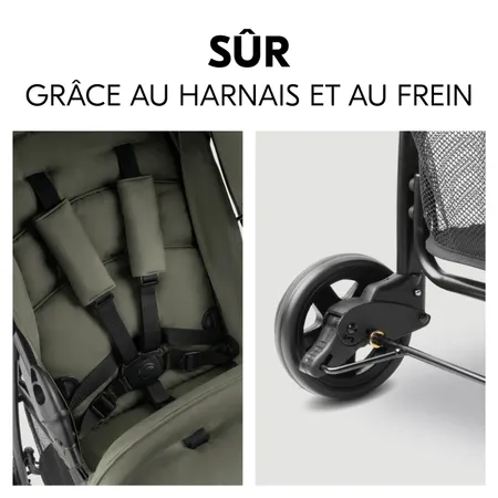 Sécurité assurée avec le harnais et le frein