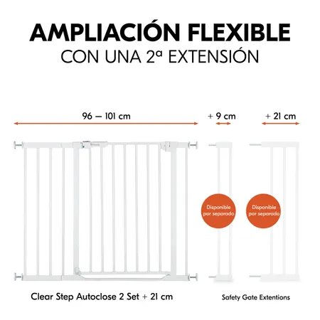 Ampliación posible con extensiones extras