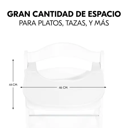 Amplio espacio para que su hijo coma y juegue