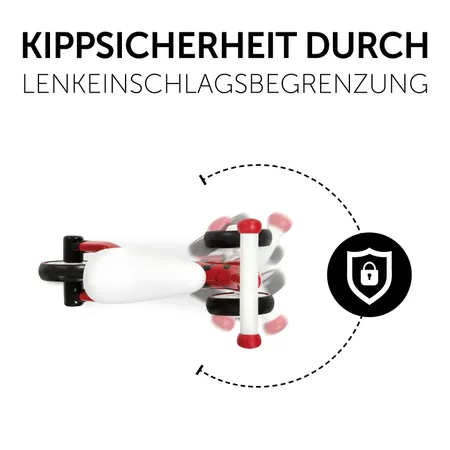 Kippsicherheit durch Lenkeinschlagsbegrenzung