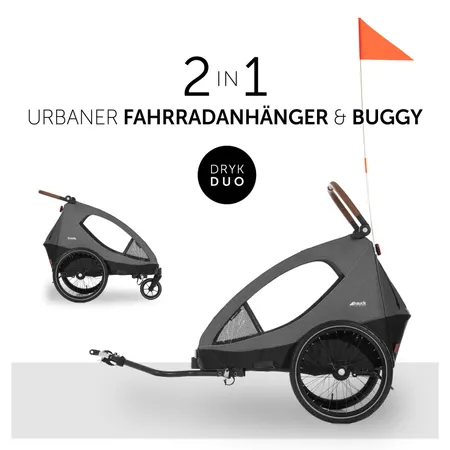 Fahrradanhänger & Buggy in Einem