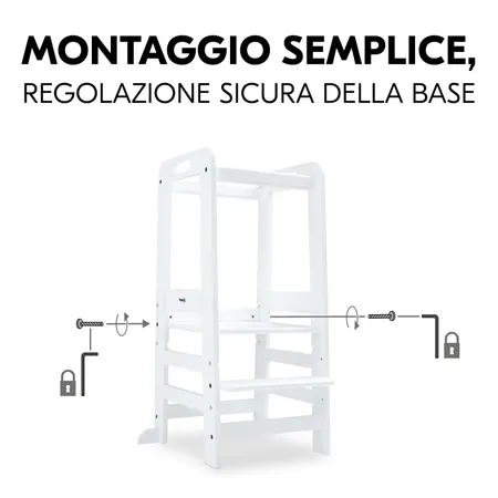 Facile da montare, regolazione sicura della pedana