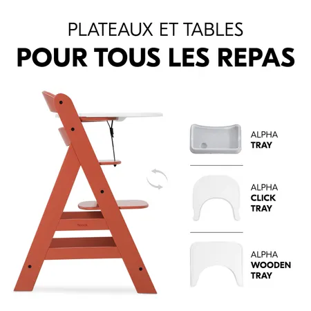 Tablettes à manger spacieux disponibles en option