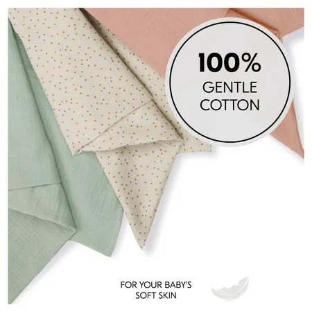 100% gentle cotton for your baby’s soft skin