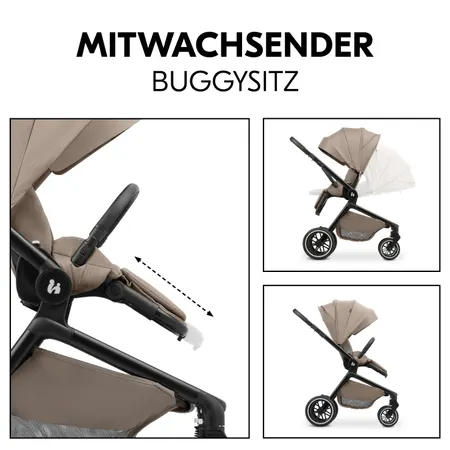 Mitwachsender Buggysitz mit zwei Blickrichtungen
