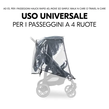 Utilizzo universale per passeggini a 4 ruote