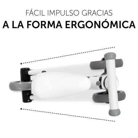 Deslizamiento fácil debido a la forma ergonómica