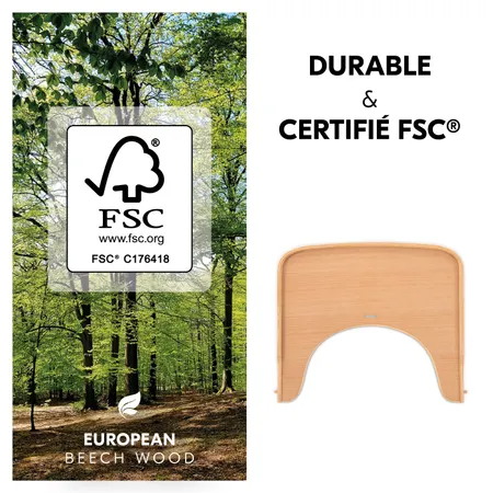 Bois de hêtre durable et certifié FSC®