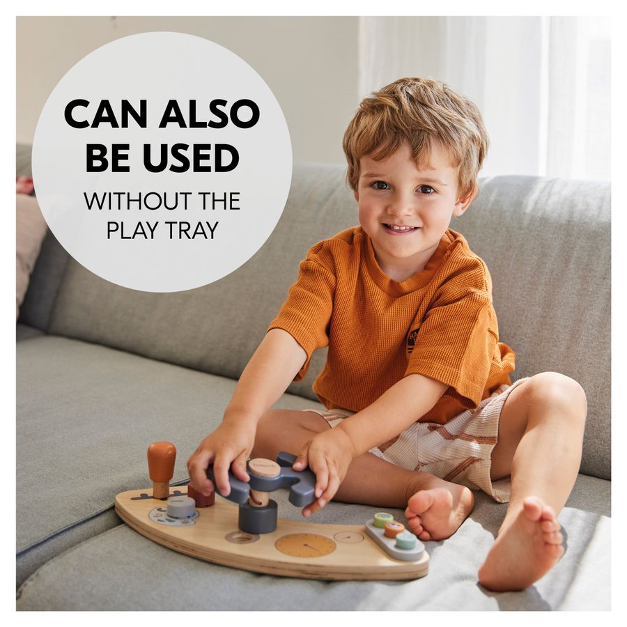 With and without play tray