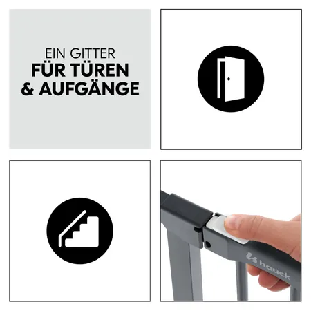 Klemmgitter für Türen und Treppen 84-89 cm breit