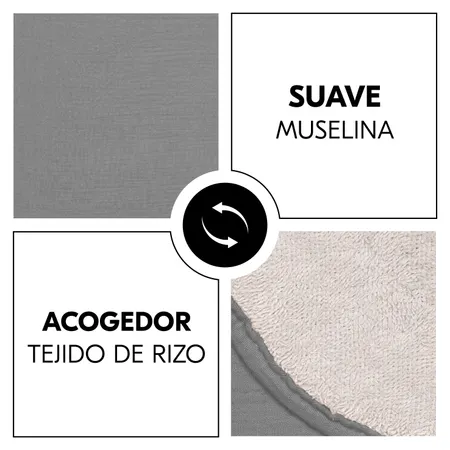 Suave muselina con mimoso tejido de rizo