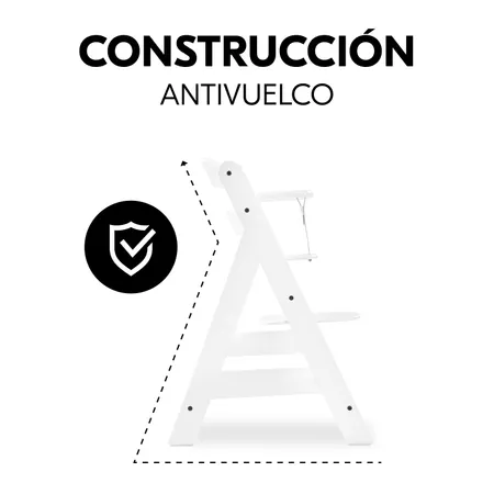 Antivuelco gracias a su contrucción estable