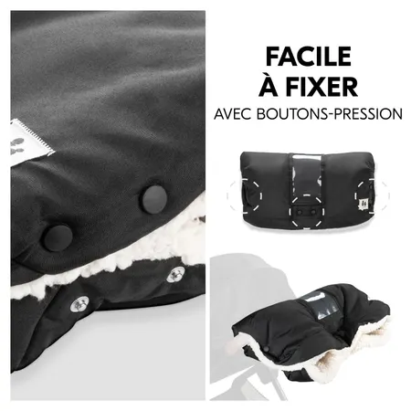 Facile à attacher grâce aux boutons-pression