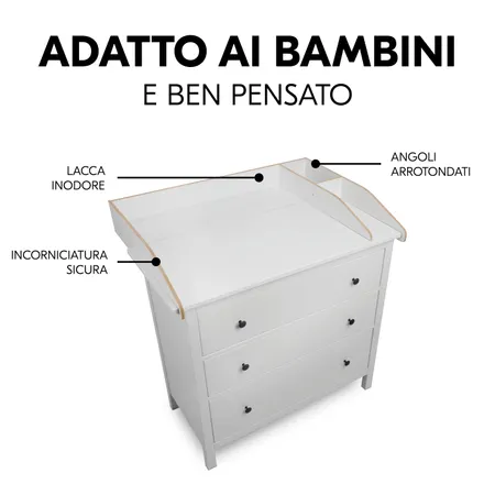 A misura di bambino e pensato in ogni dettaglio