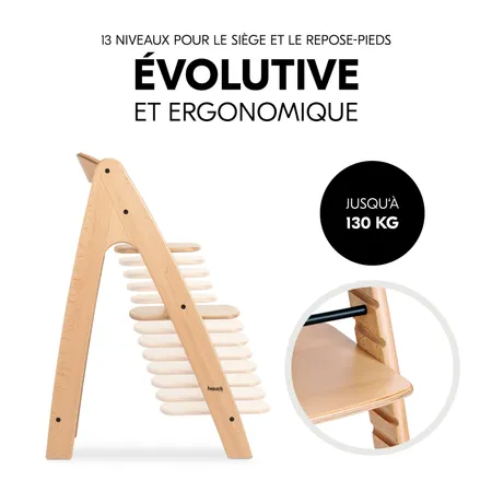 Réglable pour être toujours à la bonne hauteur