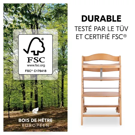 Bois de hêtre durable et certifié FSC®