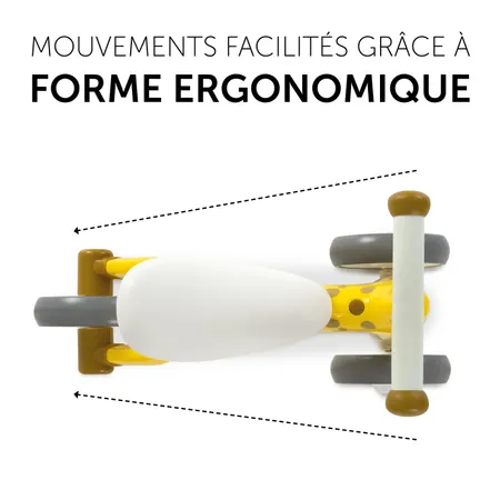 S’elancer facilement grâce à forme ergonomique