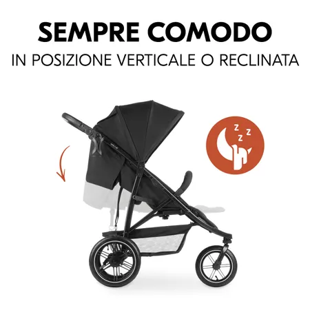 In posizione verticale o reclinata