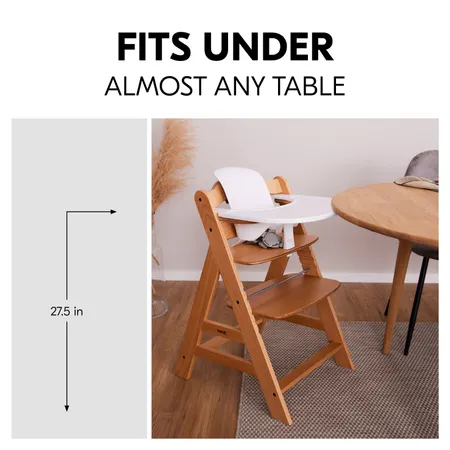 Fits under almost any table
