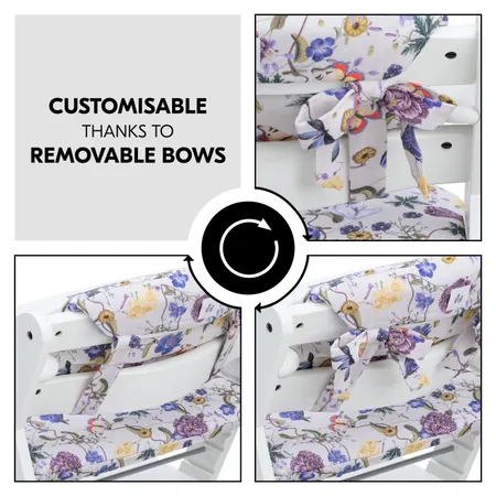 Customisable thanks to removable bows