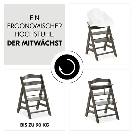 Ein ergonomischer Hochstuhl, der mitwächst
