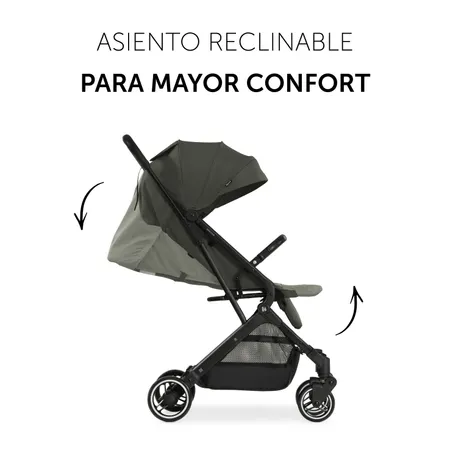 Asiento ajustable y reclinable para comodidad