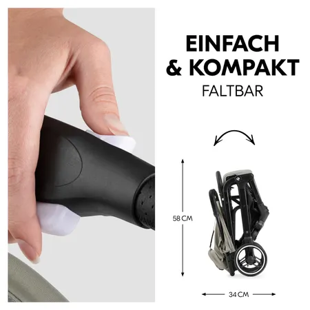Komfortabel Reisen mit falt- und tragbarem Buggy