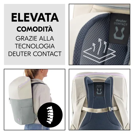 Alto comfort grazie alla tecnologia deuter CONTACT