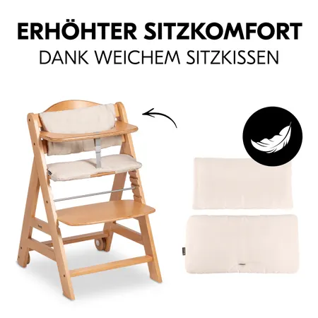 Erhöhter Sitzkomfort dank weichem Sitzkissen