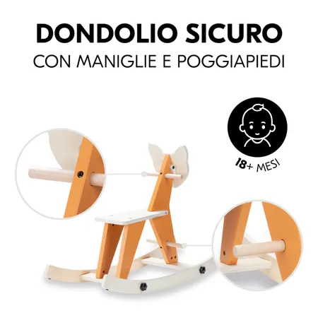 Maniglie e poggiapiedi per dondolare in sicurezza