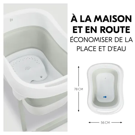 Baignoire de bébé avec siège à emporter partout