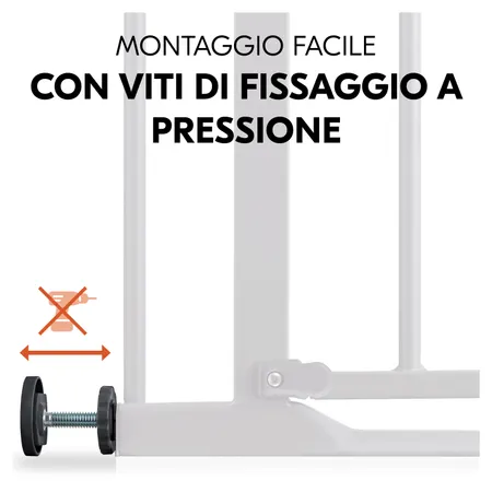 Cancelletto con fissaggio a pressione