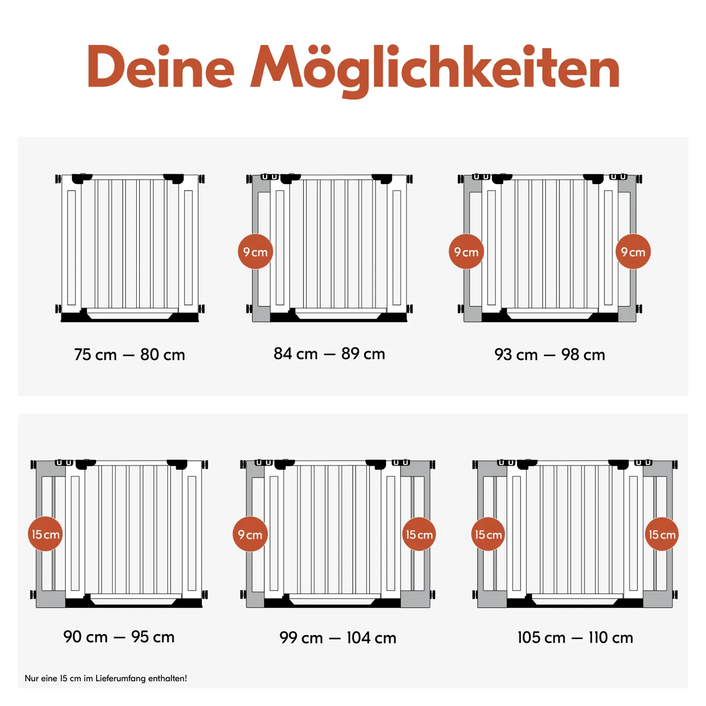Safety Gate Extension 15 cm Eco