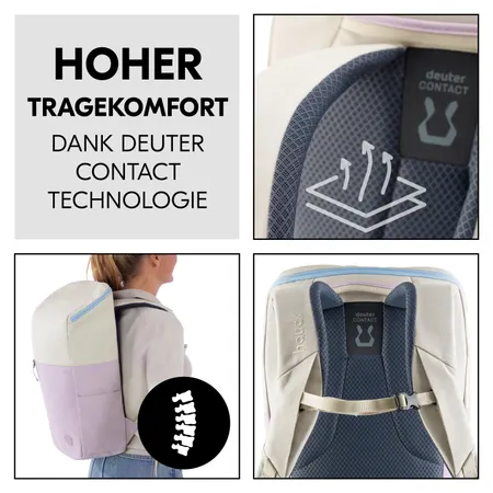 Hoher Tragekomfort dank deuter CONTACT-Technologie