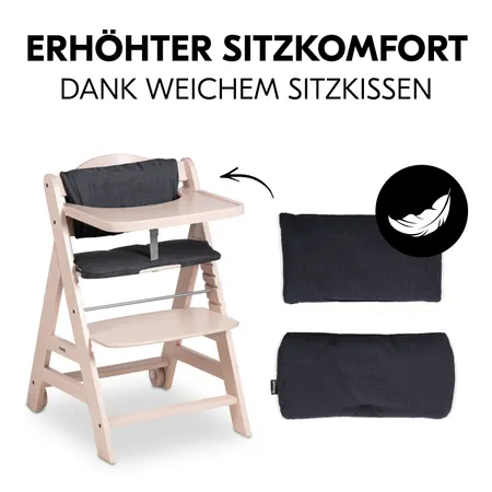 Erhöhter Sitzkomfort dank weichem Sitzkissen