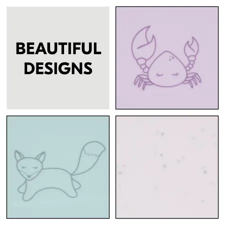 Modern and neutral designs for girls and boys