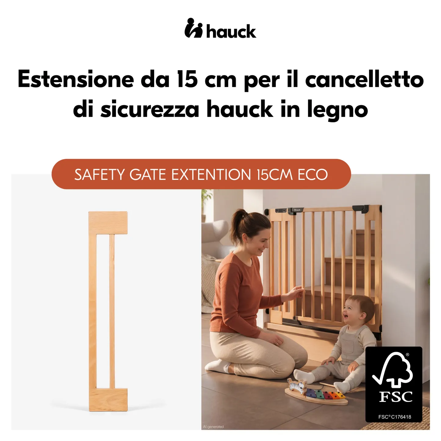 Safety Gate Extension 15 cm Eco