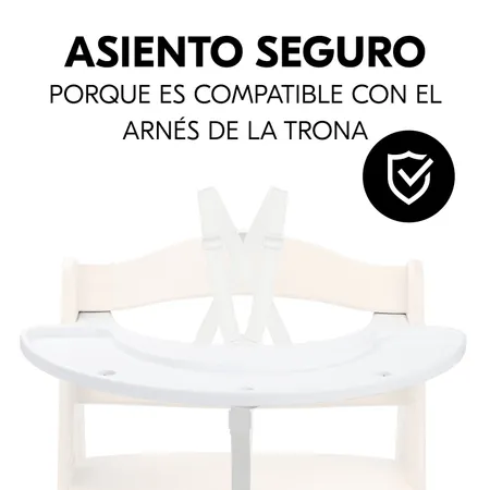 Seguro y compatible con el arnés de la trona