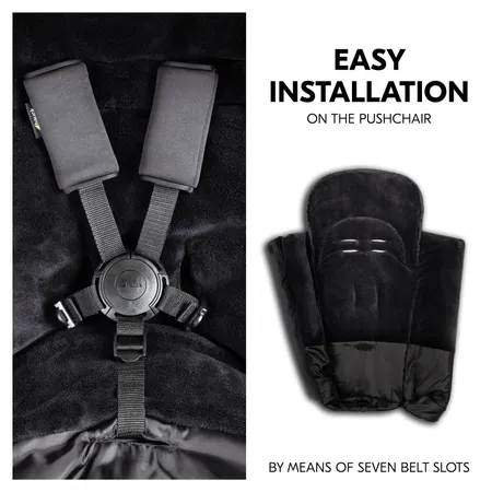 Easy installation on pushchair