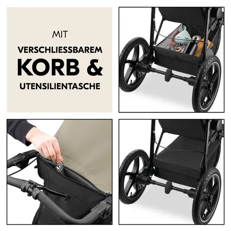Mit verschließbarem Korb