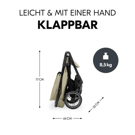 Leicht und mit einer Hand klappbar