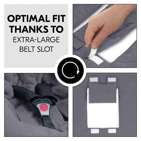 Optimal fit thanks to large harness opening