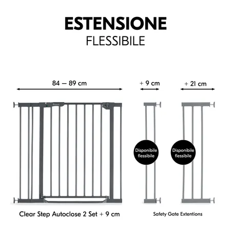 Estensibile grazie alle prolunghe separate